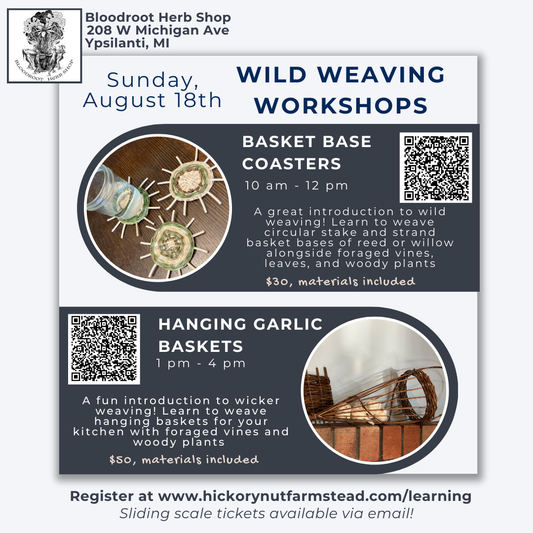 Basket Base Coasters + Willow Hanging Basket | August 18th