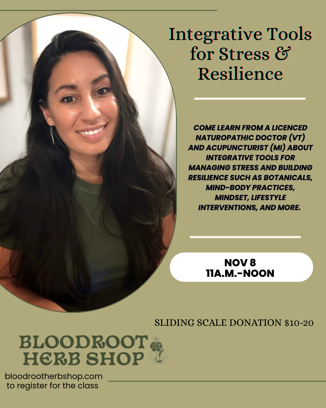 Integrative Tools for Stress & Resilience Nov 8, 2025 11a.m.-noon