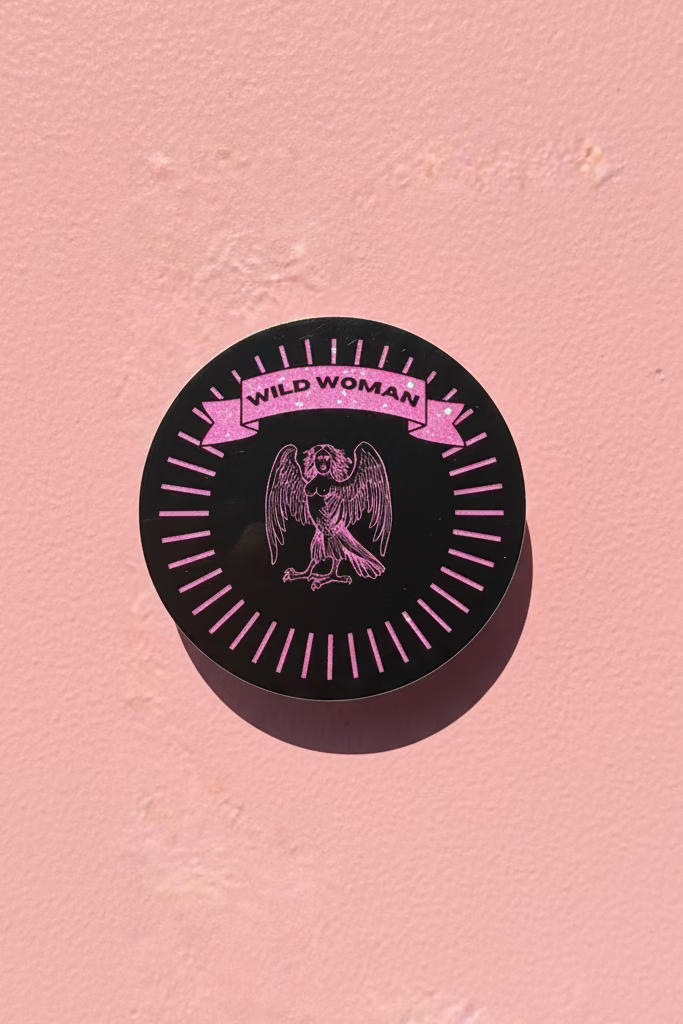 Wild woman siren sticker