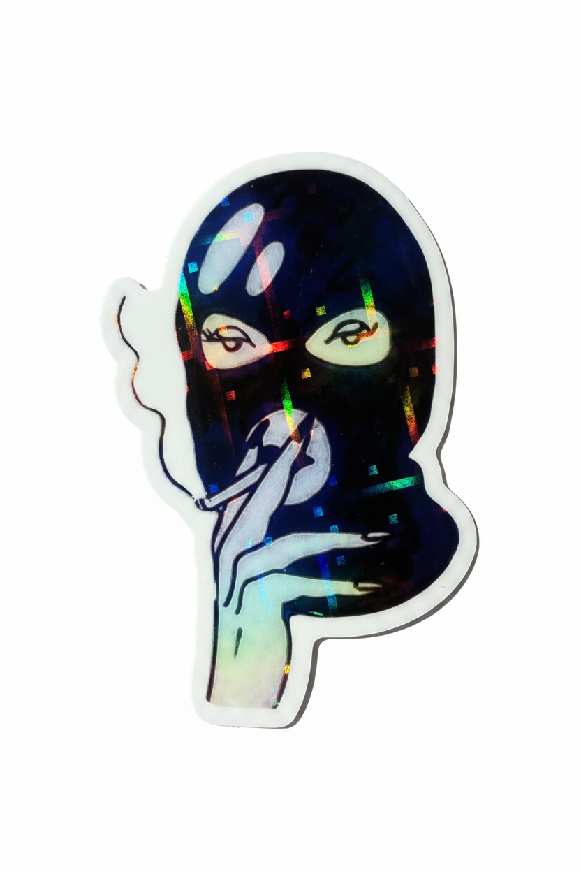 Female activist sticker