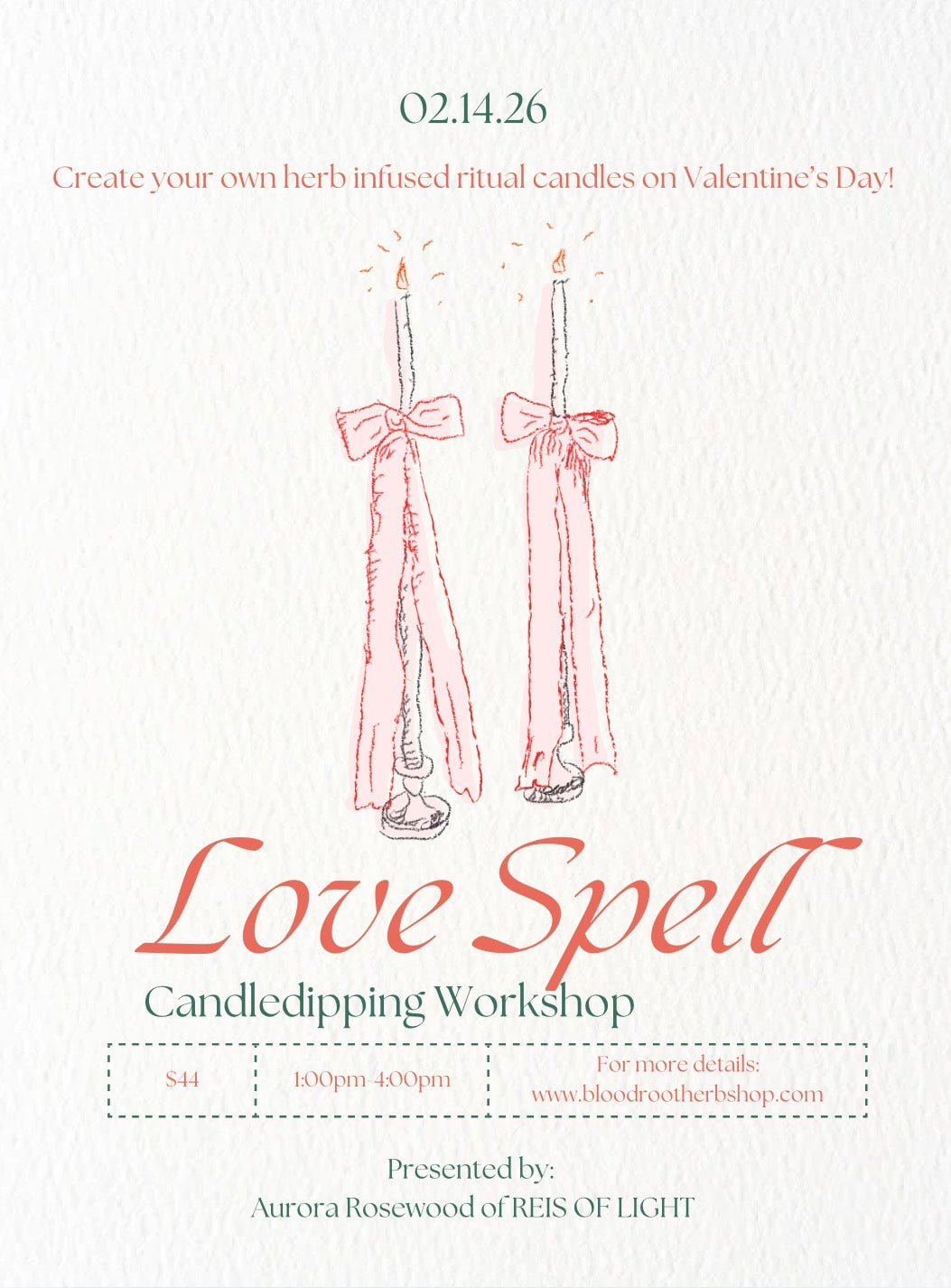 Ritual Wax & Heart: Hand dipped beeswax candle workshop 02/14/26 | 1:00pm-4:00pm