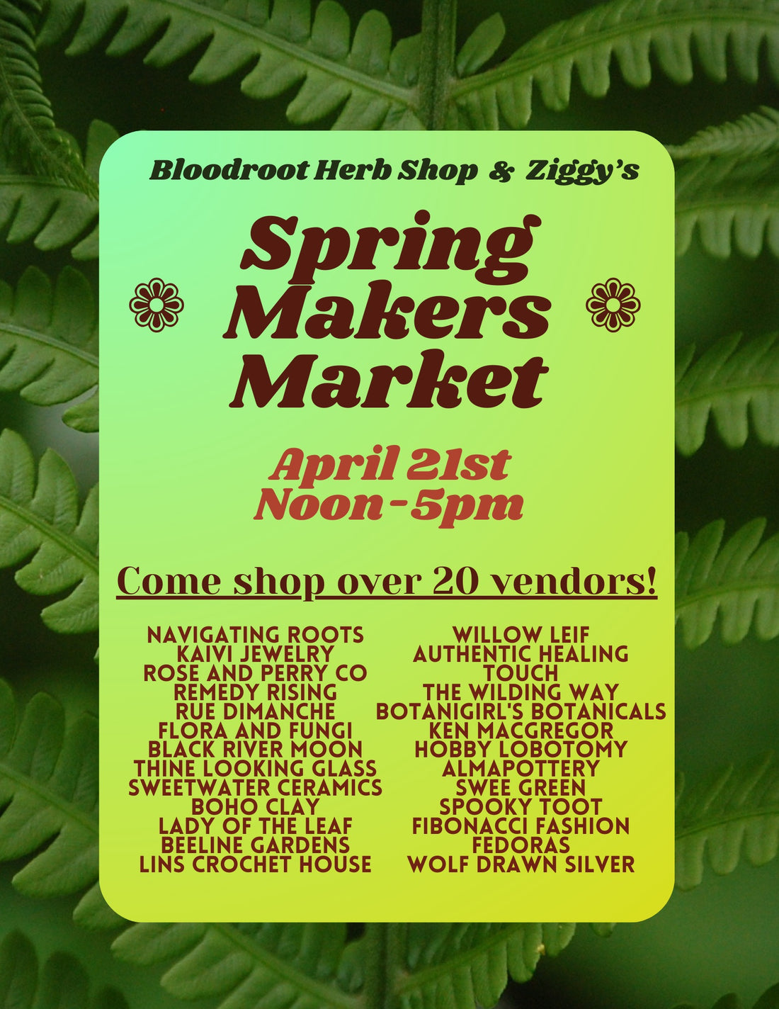Spring Makers Market | April 21st