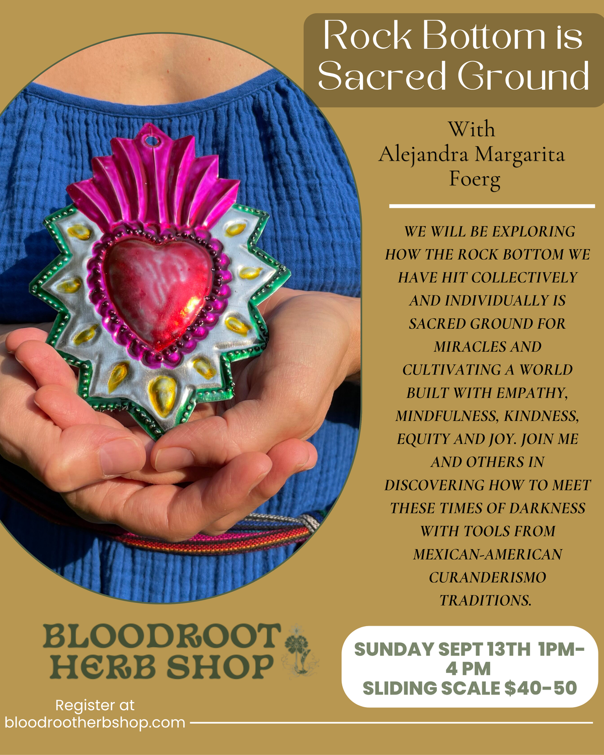 Rock Bottom Is Sacred Ground Class September 13th