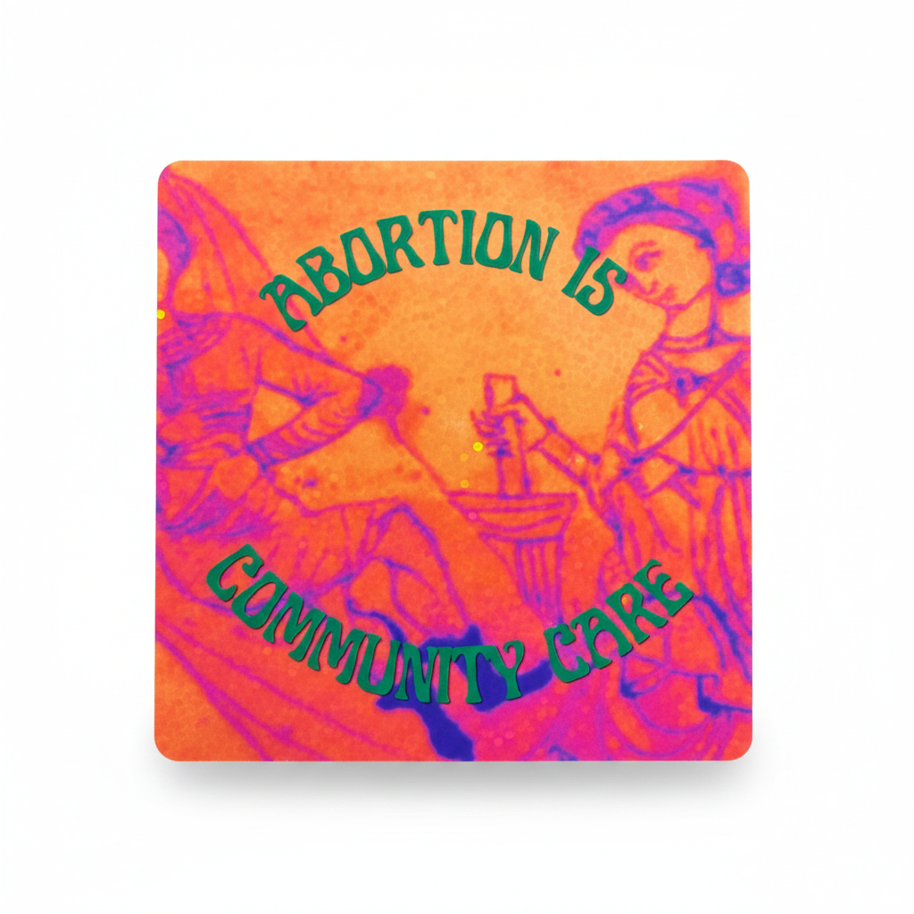 Abortion is community care sticker