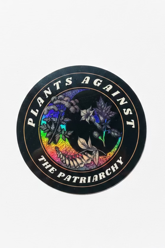 Plants against the patriarchy sticker