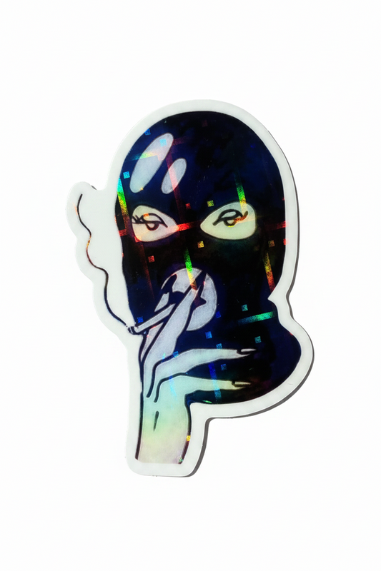 Female activist sticker