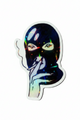 Female activist sticker