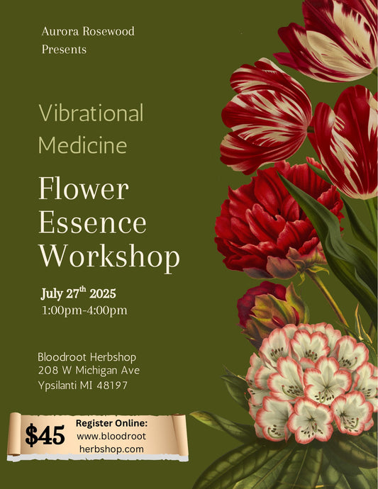 Vibrational Medicine | Flower Essence Class July 27th 1-4 PM