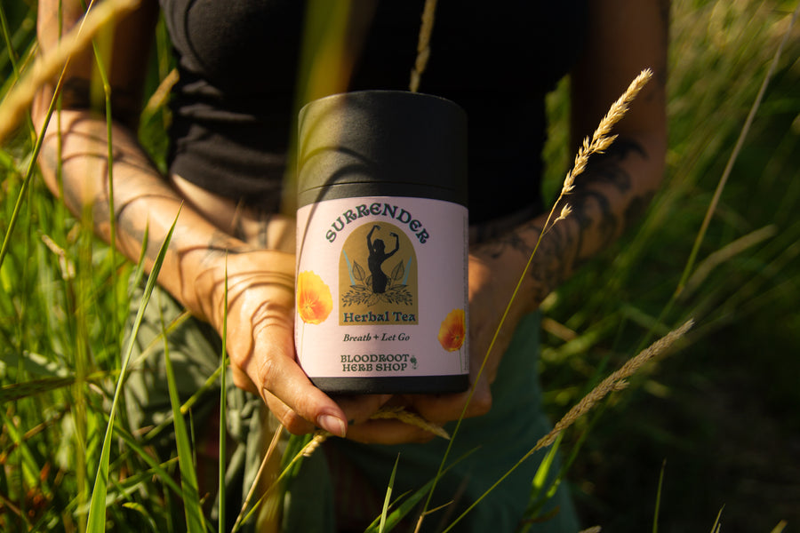 Surrender |  Calming Herbal Tea for Stress, Luteal Phase & Muscle tension